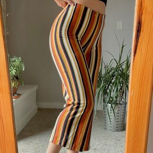 Urban Outfitters: Wide- leg crop striped pant